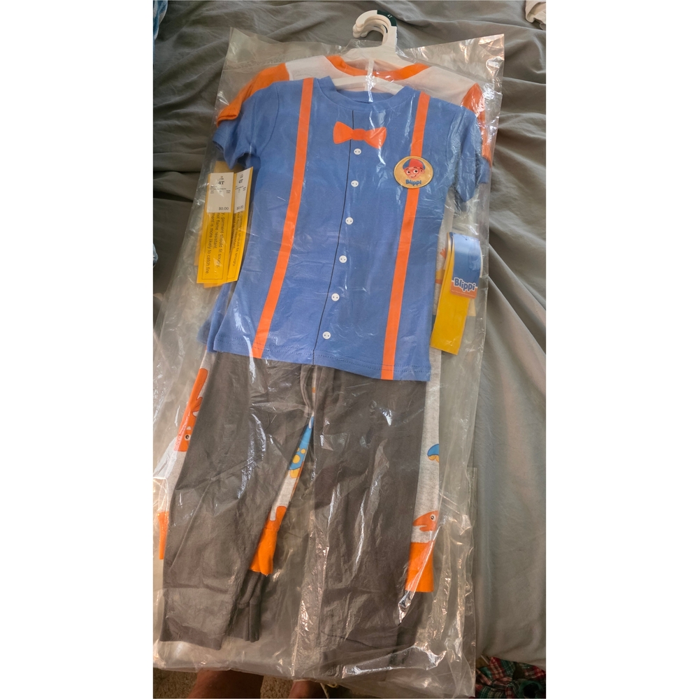 Blue and Orange Kids Blippi Pajama Set